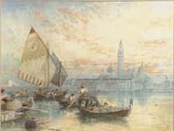 Myles Birket Foster, R.W.S. - San Georgio and San Salute, Venice