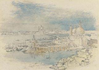 Myles Birket Foster, R.W.S. - The Dogana And Santa Maria Della Salute, Venice