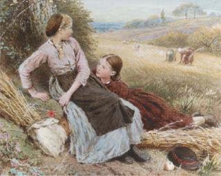 Myles Birket Foster, R.W.S. - The Errant Harvesters