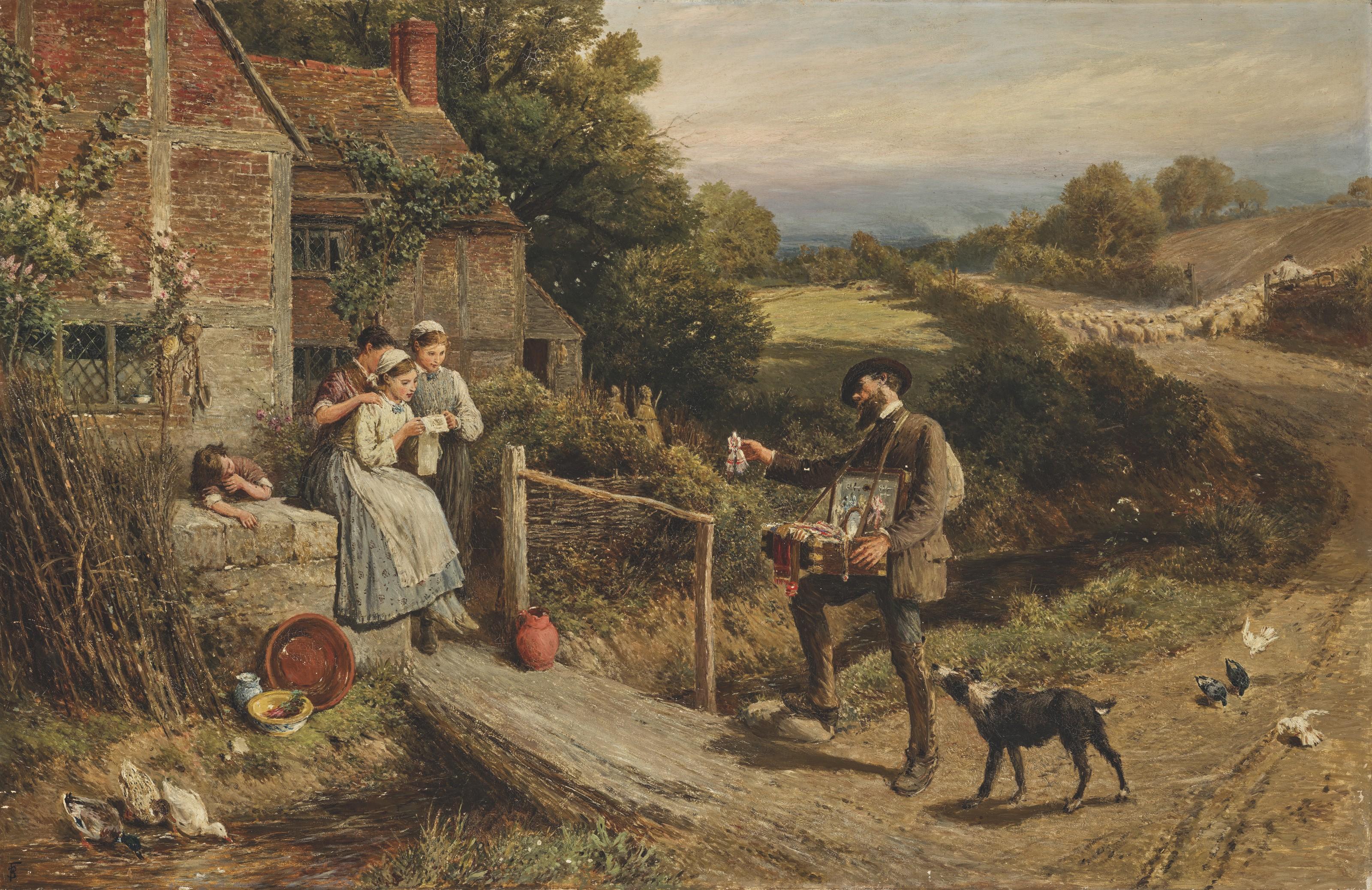 Myles Birket Foster, R.W.S. - The Pedlar