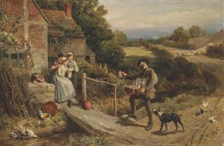 Myles Birket Foster, R.W.S. - The Pedlar