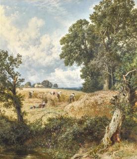 Myles Birket Foster, R.W.S. - The Reapers