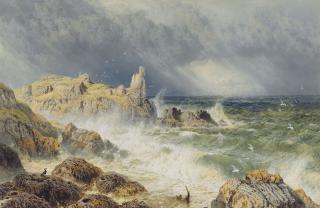 Myles Birket Foster, R.W.S. - Turnberry Castle, Ayrshire, Scotland