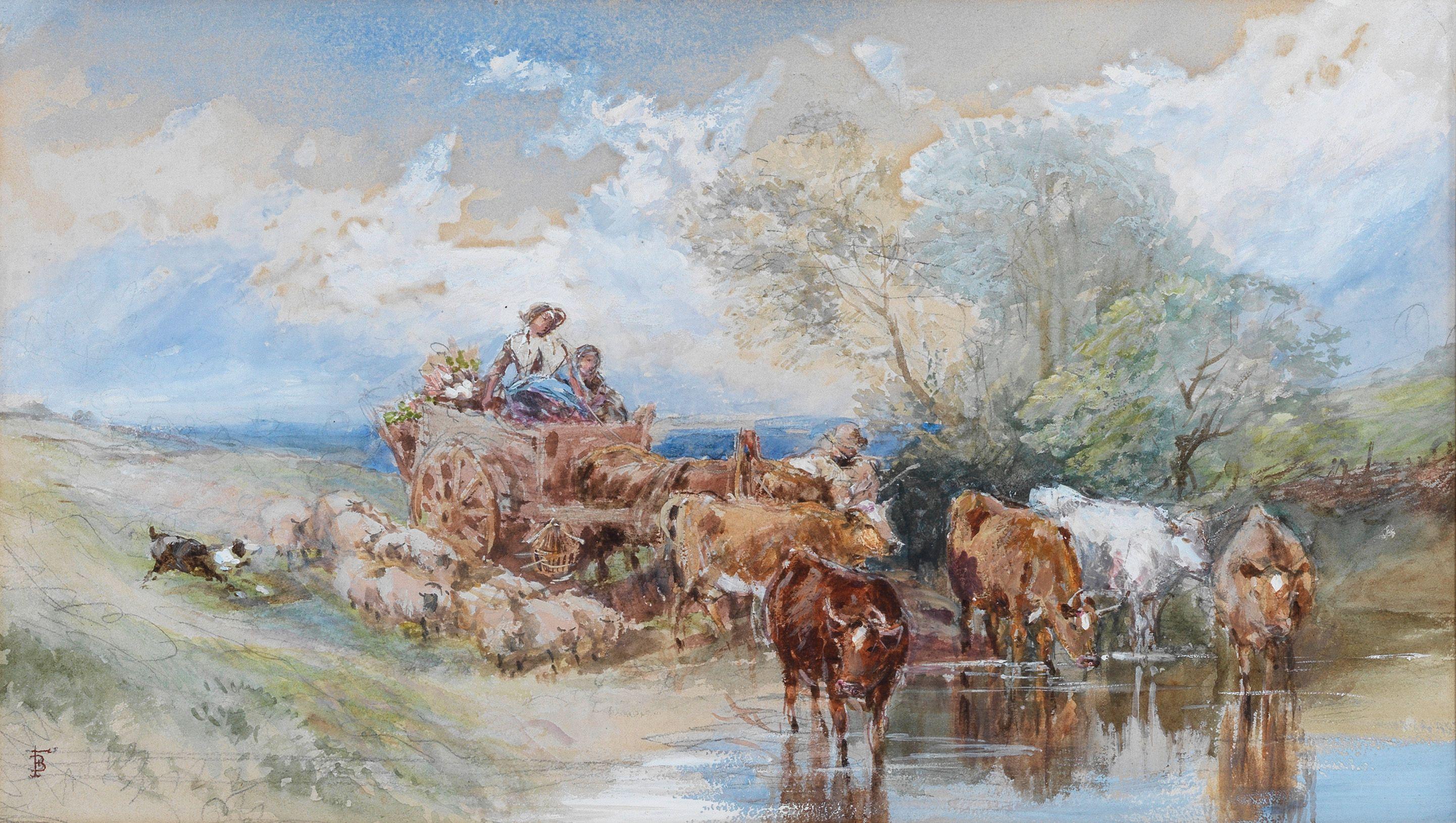 Myles Birket Foster, RWS - Le Mont-Saint-Michel, Normandy