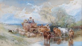 Myles Birket Foster, RWS - Le Mont-Saint-Michel, Normandy