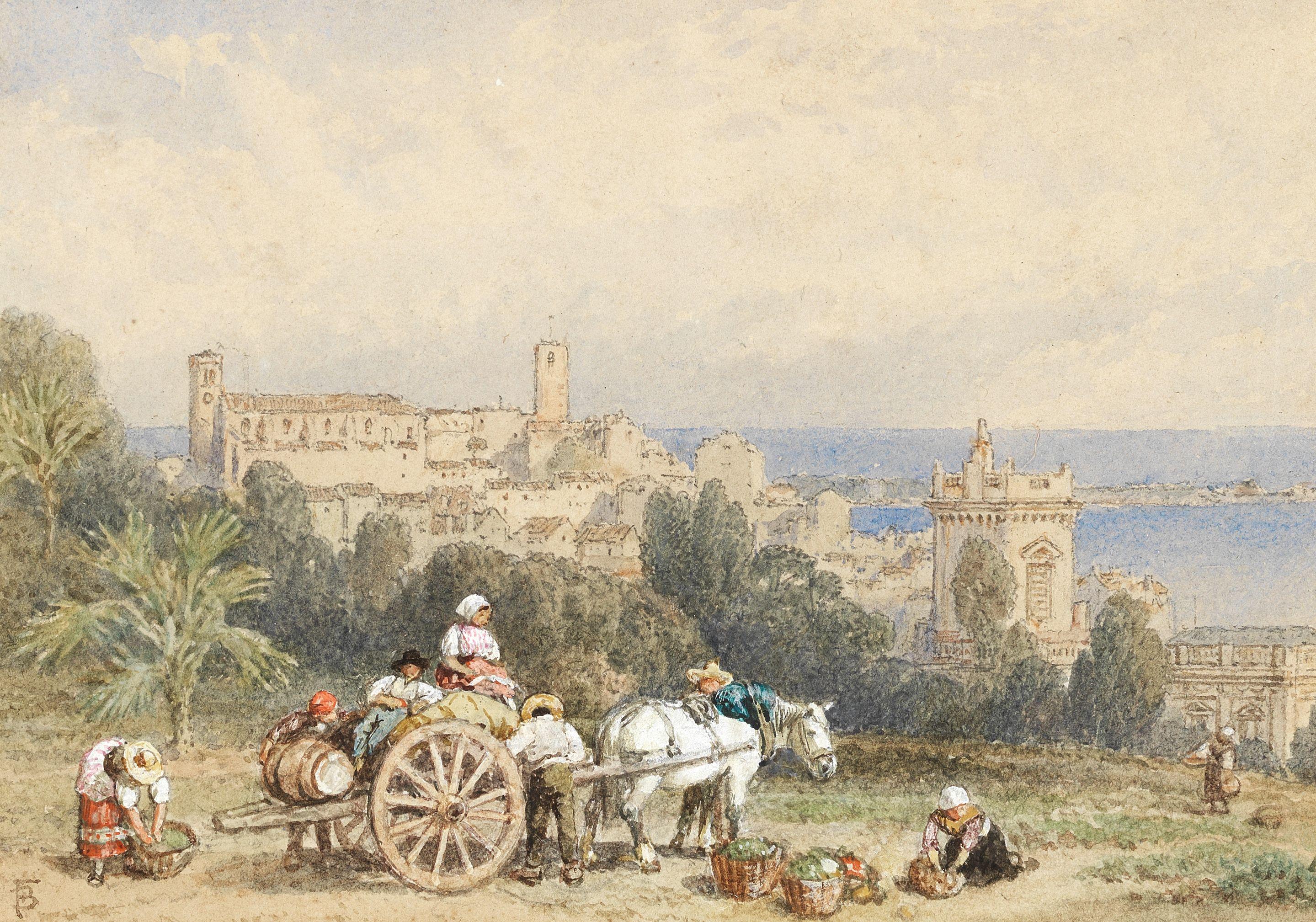 Myles Birket Foster, RWS - Loading the cart for market
