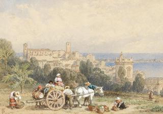 Myles Birket Foster, RWS - Loading the cart for market