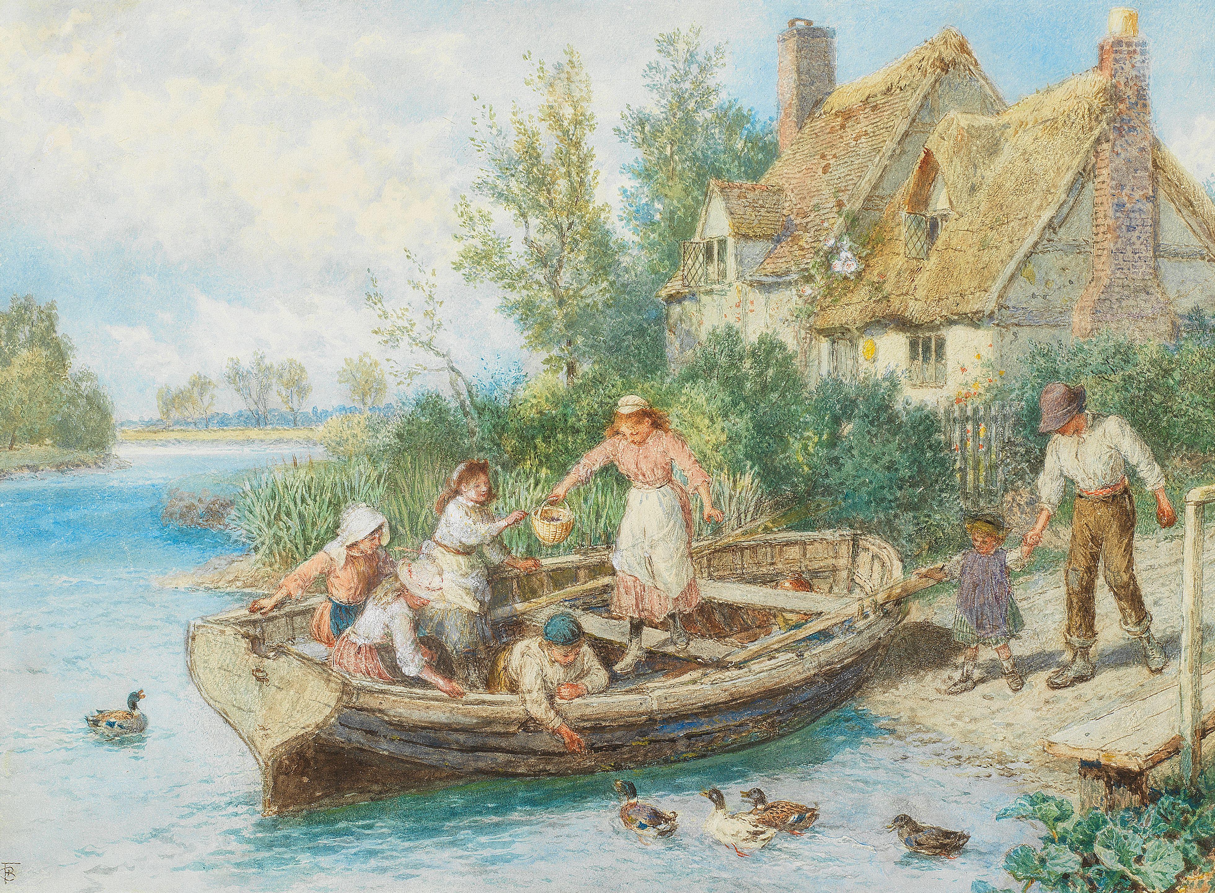 Myles Birket Foster, RWS - The ferry
