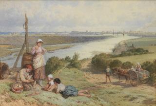 Myles Birket Foster, RWS - The fisherman\'s children