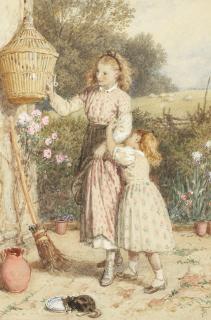 Myles Birket Foster, RWS - The pet bird