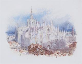 Myles Birket Foster - The Cathedral, Milan, Italy