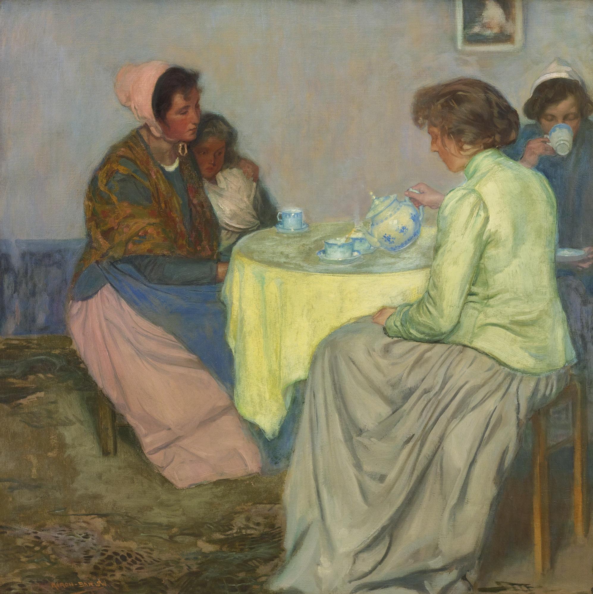 Myron G. Barlow - Dutch Women Drinking Coffee