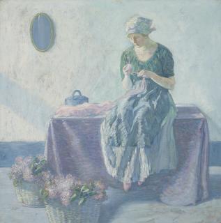 Myron G. Barlow - Peasant Sewing