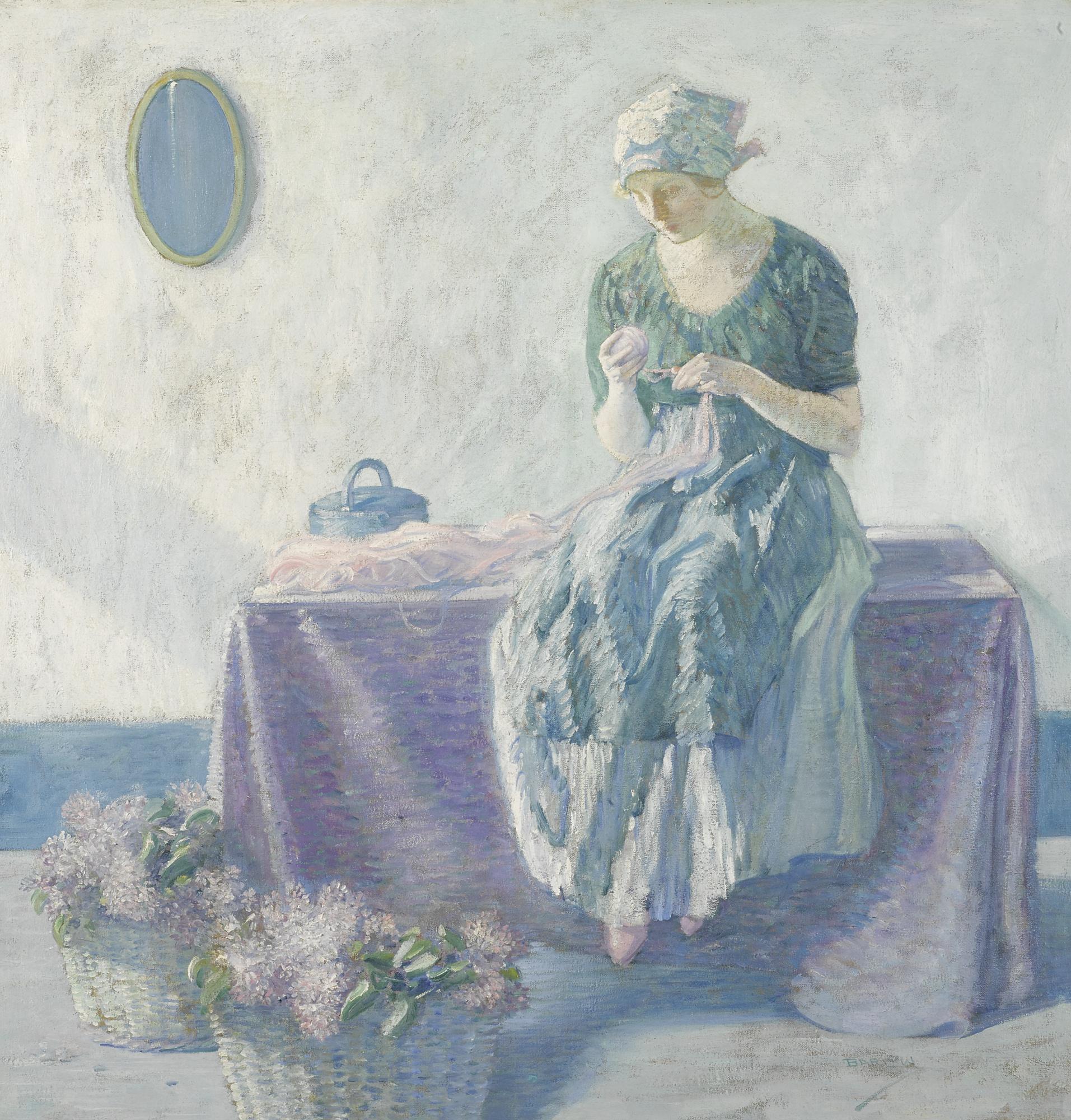 Myron G. Barlow - Peasant Sewing