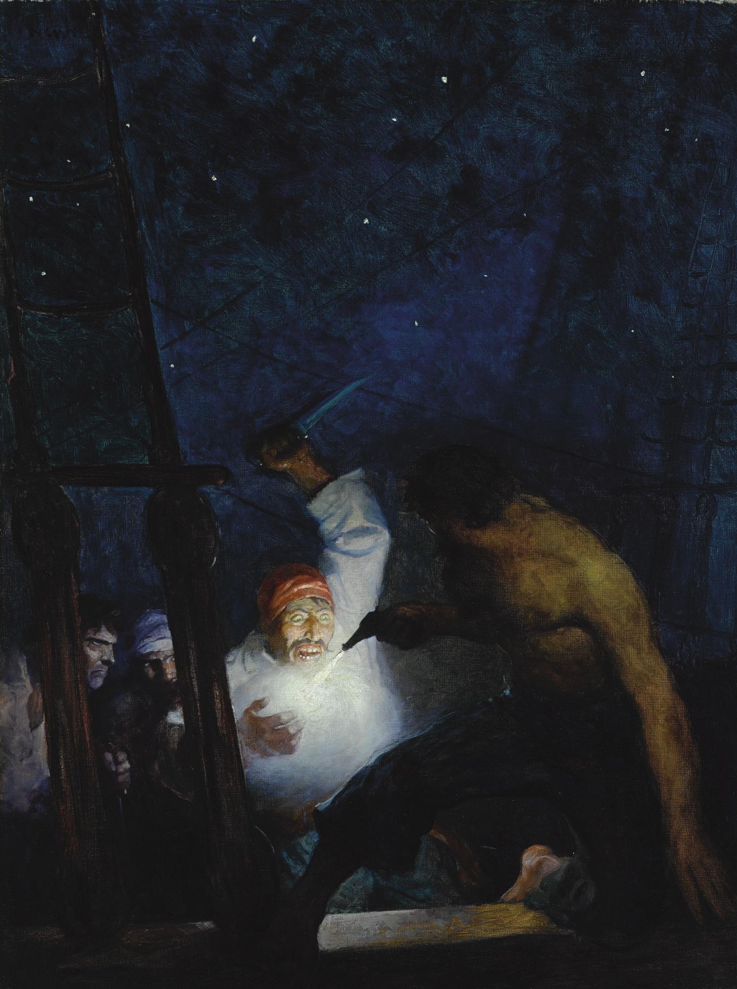 N.C. Wyeth - Ayrton\'S Fight With The Pirates
