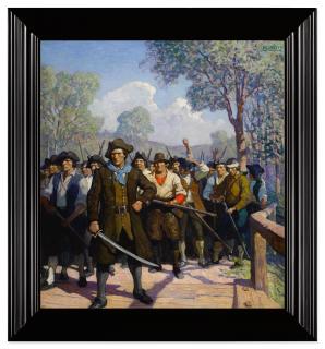 N.C. Wyeth - Independence Day (At Concord Bridge)