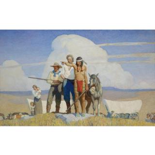 N. C. Wyeth - Pioneers - The Opening Of The Prairies