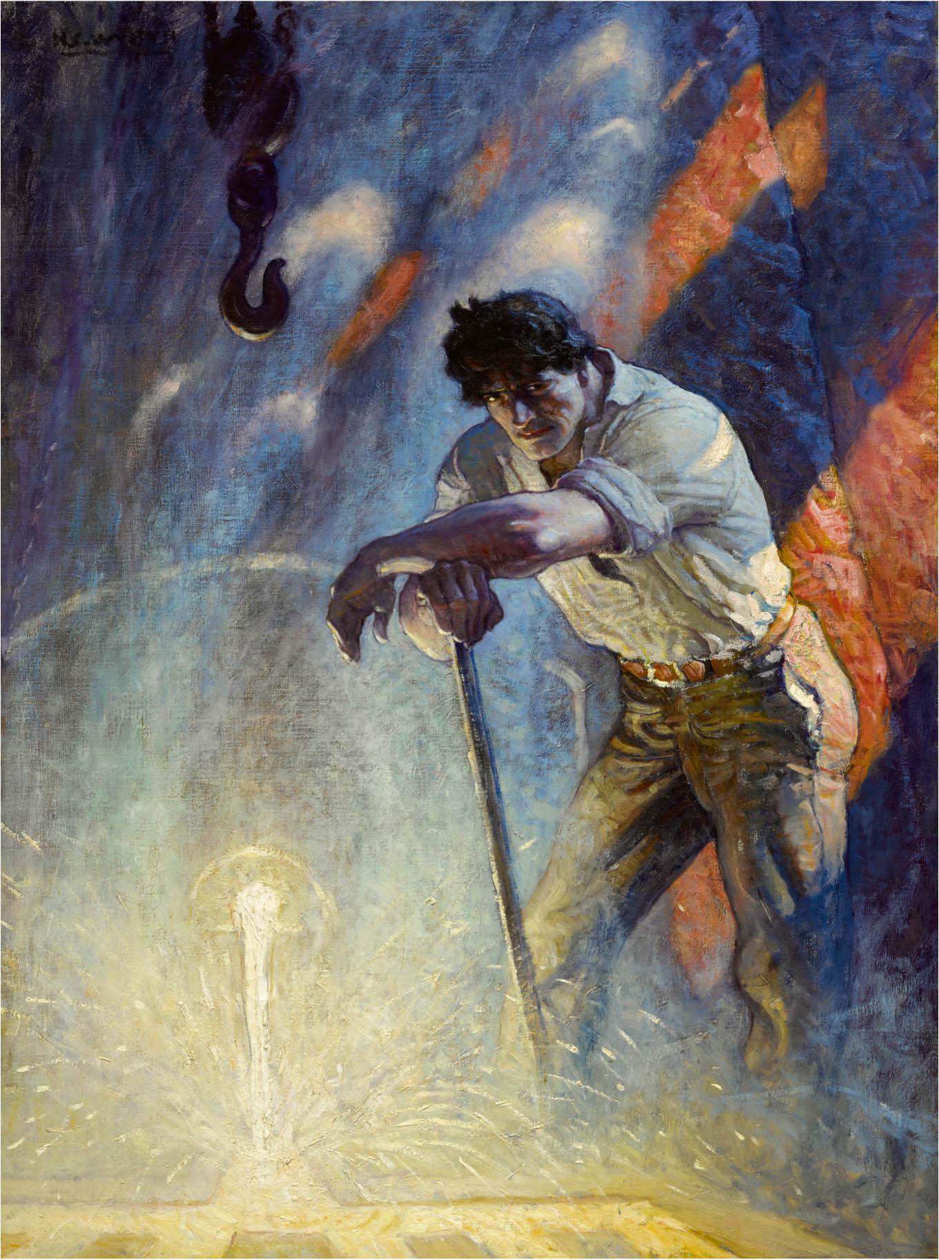 N. C. Wyeth - Slag was a Figure for Sculptors