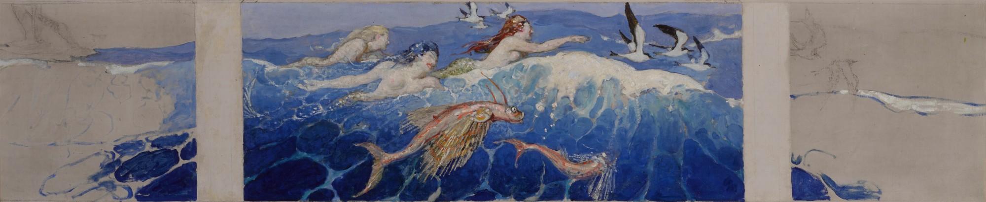 N. C. Wyeth - Untitled (proposed decoration for Hotel Traymore)