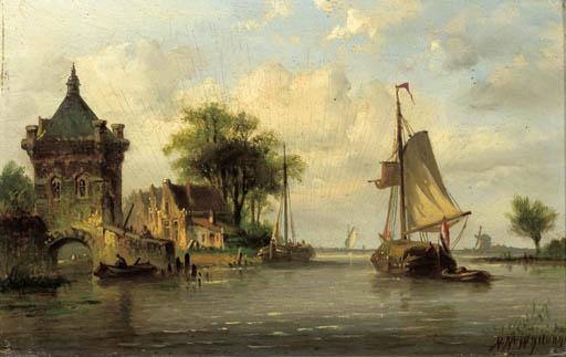 N.M. Wijdoogen - Riverlandscapes in summer