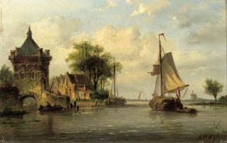 N.M. Wijdoogen - Riverlandscapes in summer