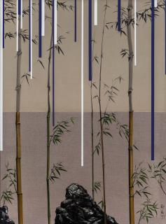 Na Wei - SCENE OF BAMBOO AND STONE