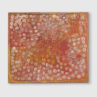 Naata Nungurrayi - Untitled (Designs associated with the rockhole and soakage water site of Ngaminya), 2006