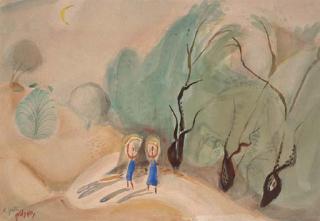 Nachum Gutman - Woman In The Galilee