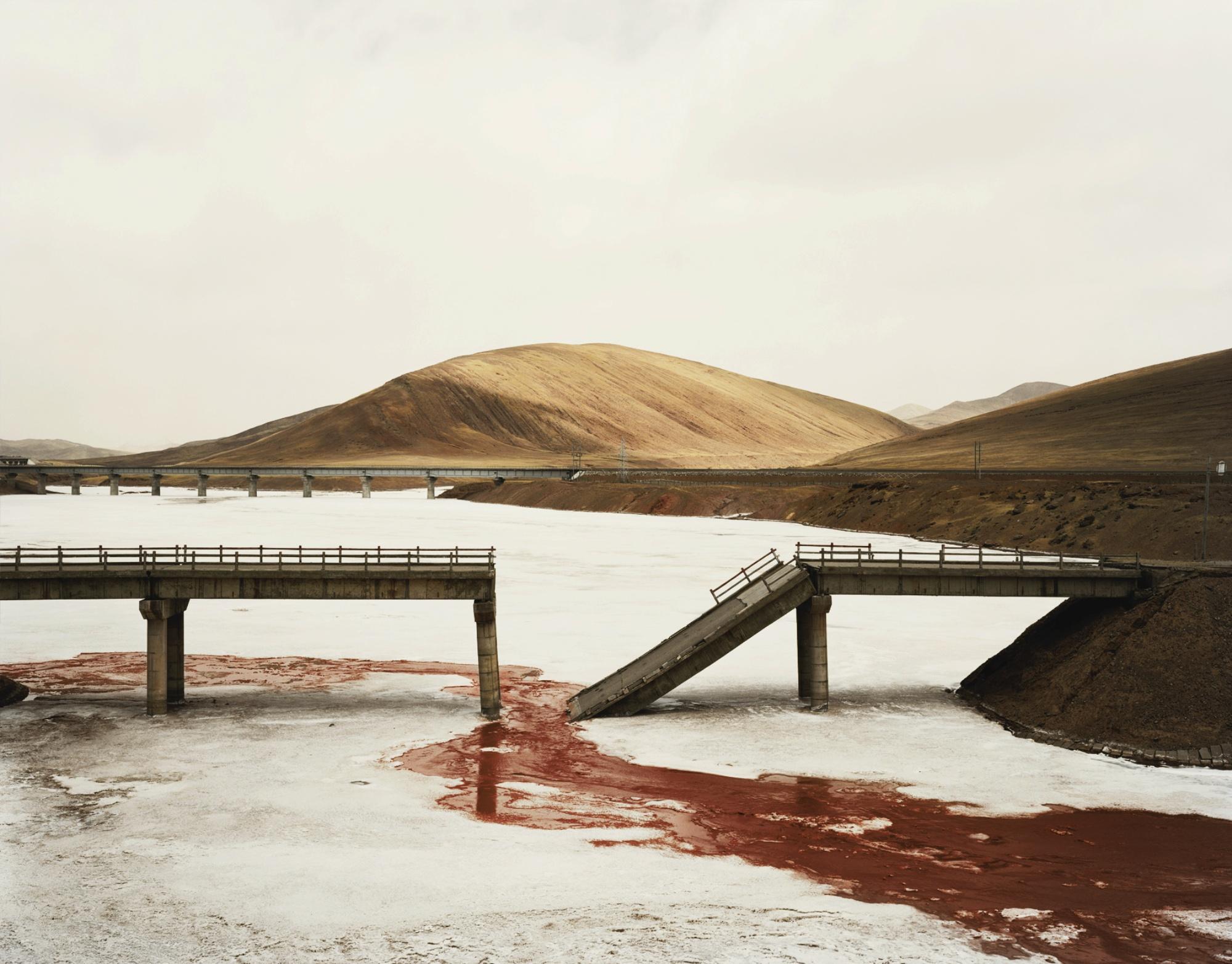 Nadav Kander - \'Qinghai Province Ii (Fallen Bridge),\' 2007 