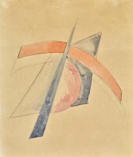 Nadezhda Andreevna Udaltsova - Composition In Orange And Pink