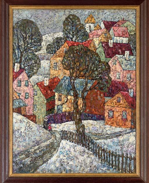 Nadezhda Stupina - A snow covered village