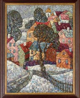 Nadezhda Stupina - A snow covered village