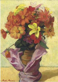 Nadia Benois - Dahlias In A Vase