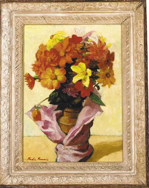 Nadia Benois - Dahlias in a vase