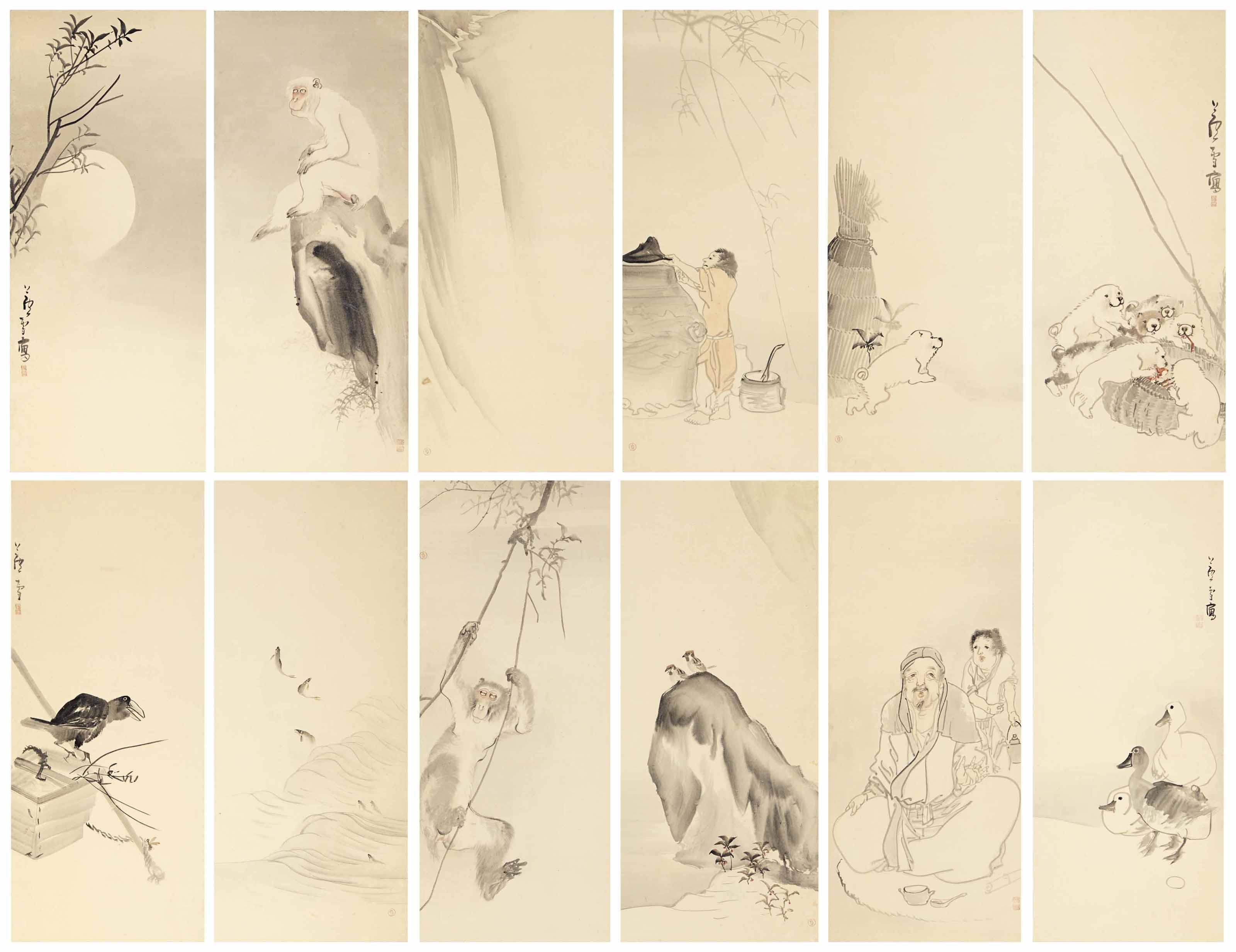 Nagasawa Rosetsu - Animals And Figures