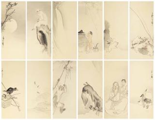 Nagasawa Rosetsu - Animals And Figures