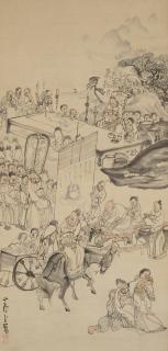 Nagasawa Rosetsu - Drinking Festival of the Eight Immortals