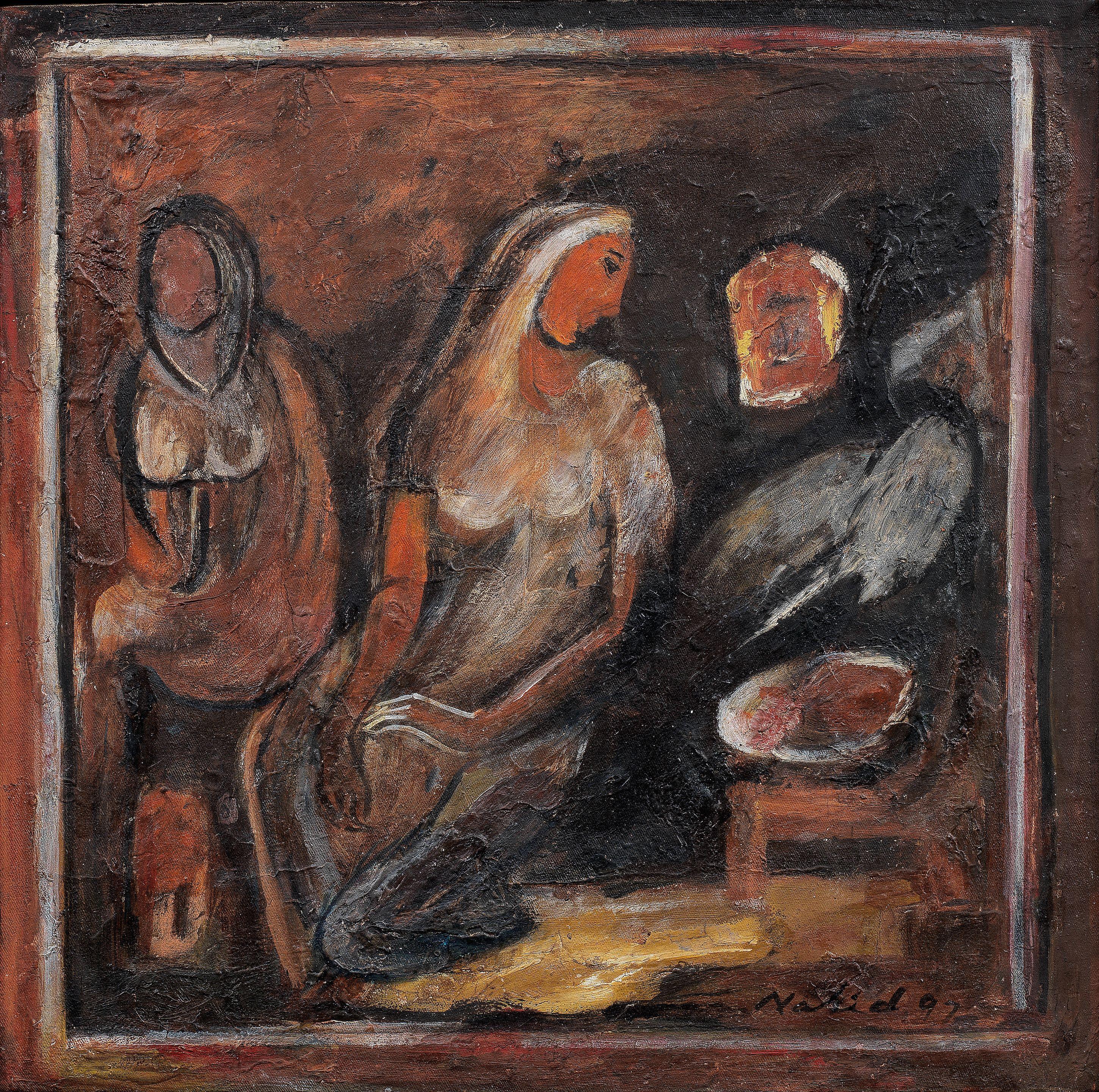 Nahid Raza - Untitled (Three women)