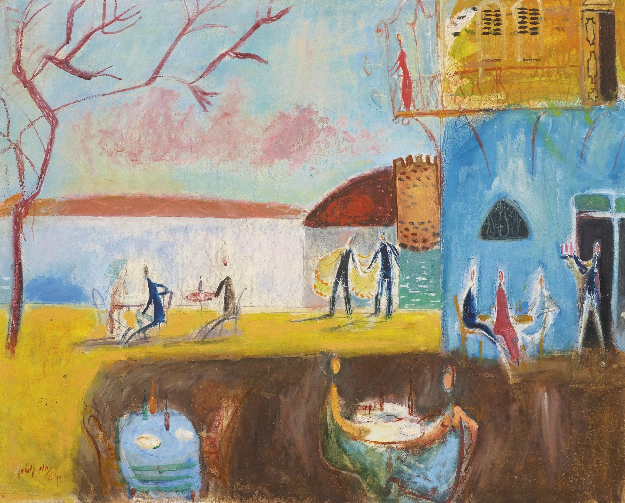 Nahum Gutman - A Quiet Corner, Tiberias