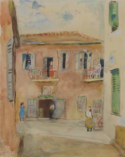 Nahum Gutman - A Street In Neve Zedek