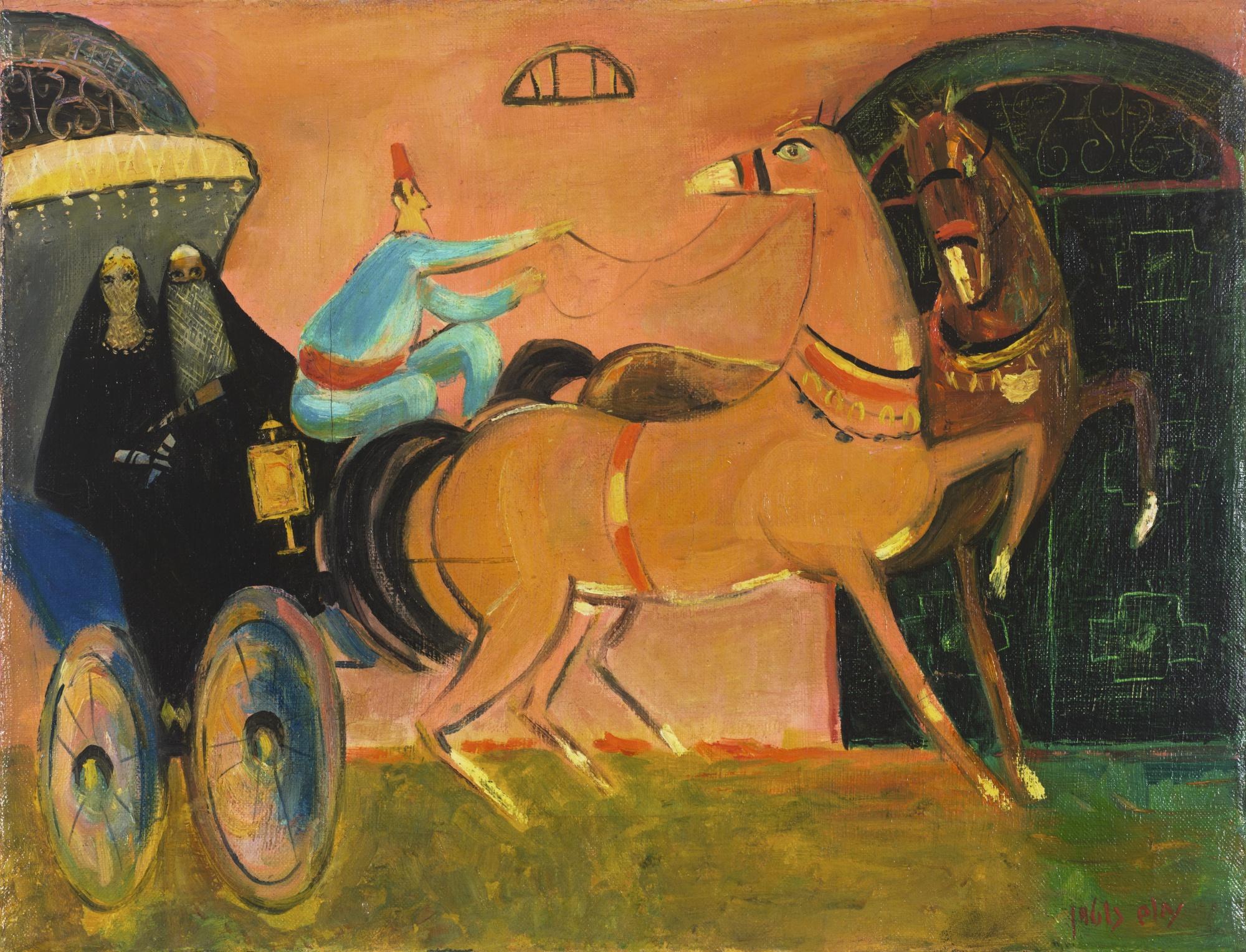 Nahum Gutman - Chariot And Horses