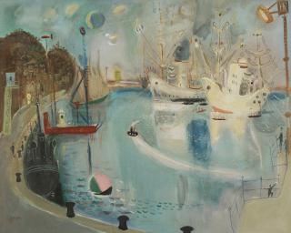 Nahum Gutman - Haifa Port