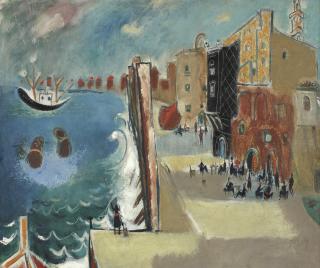 Nahum Gutman - Jaffa Harbor