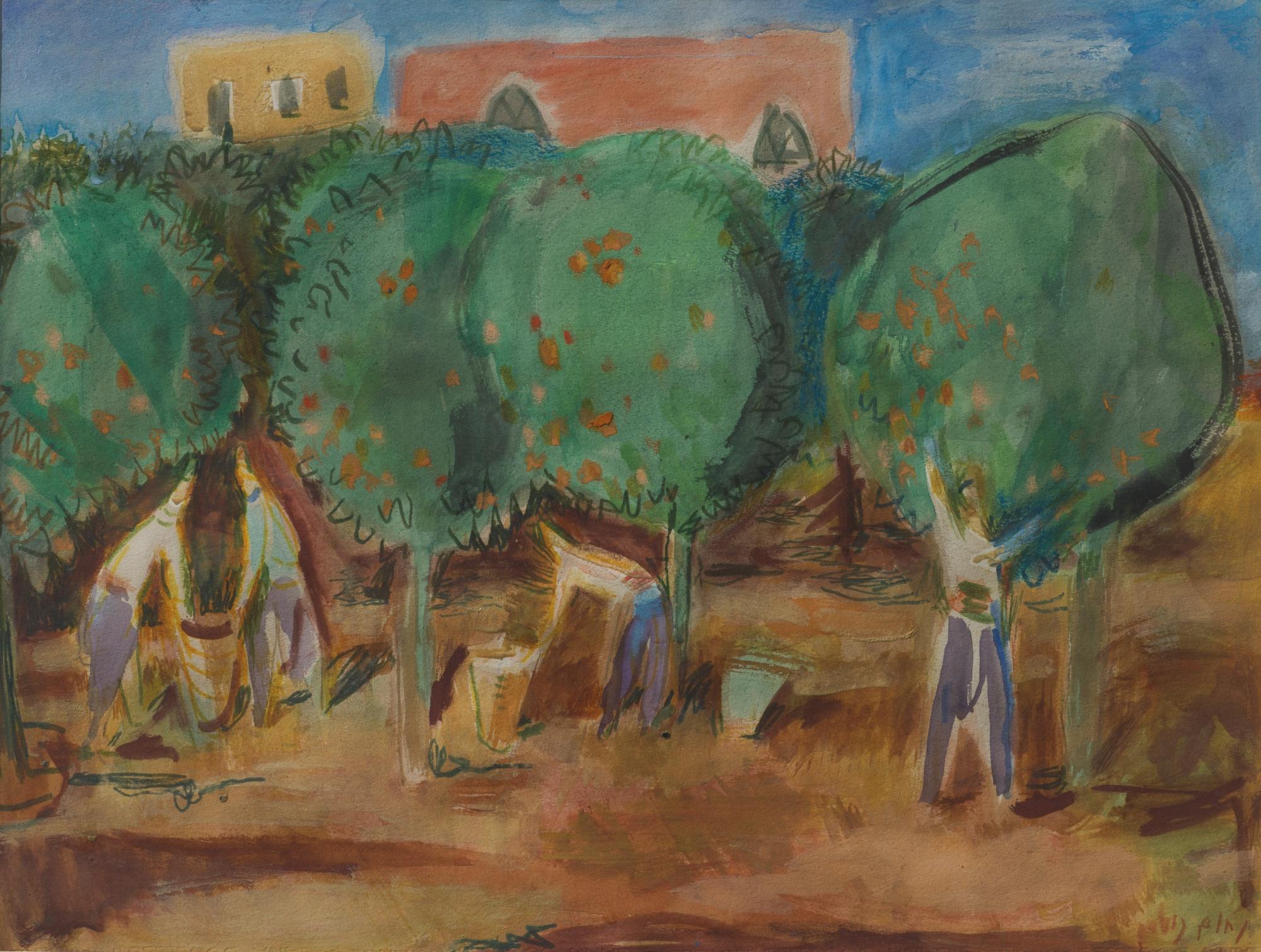 Nahum Gutman - Orchard In Jaffa