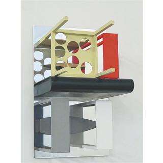 Nahum Tevet - Tables, Book, Chair And Boats (With Red)