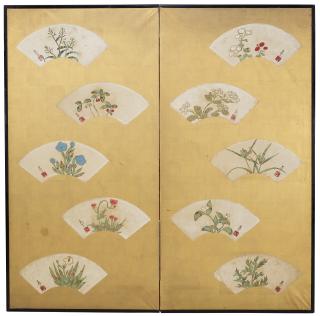 Nakamura Hochu - Ten Fans of Flowers
