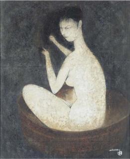 Nakamura Naondo - Bathing Nude