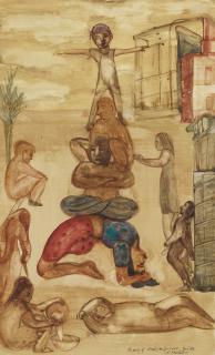 Nalini Malani - Family of Street Performers