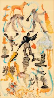 Nalini Malani - Hieroglyphs I (From Stories Retold Series)