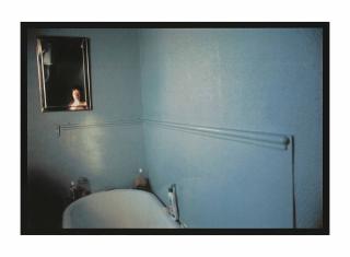 Nan Goldin - Self-Portrait in Blue Bathroom, London, 1980
